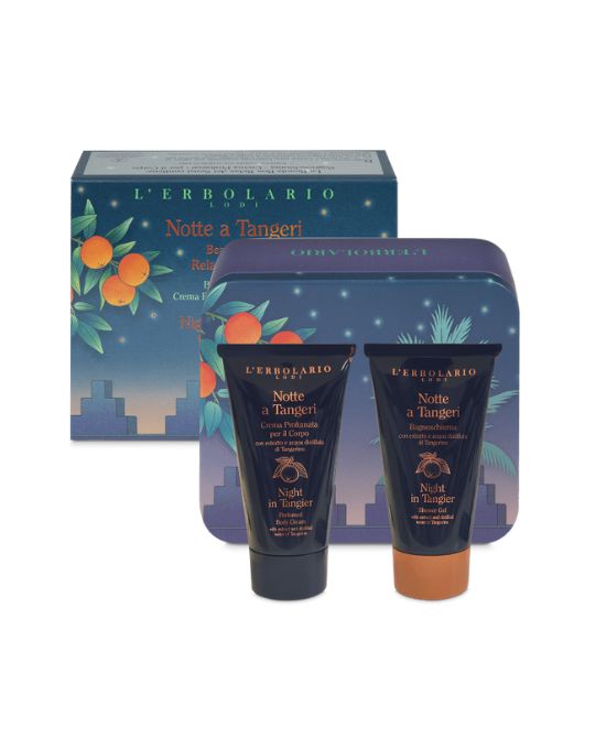 NOTTE A TANGERI BEAUTY BOX RELAX DEI SENSI CREMA CORPO 75 ML + BAGNOSCHIUMA 75 ML - FarmaLucia