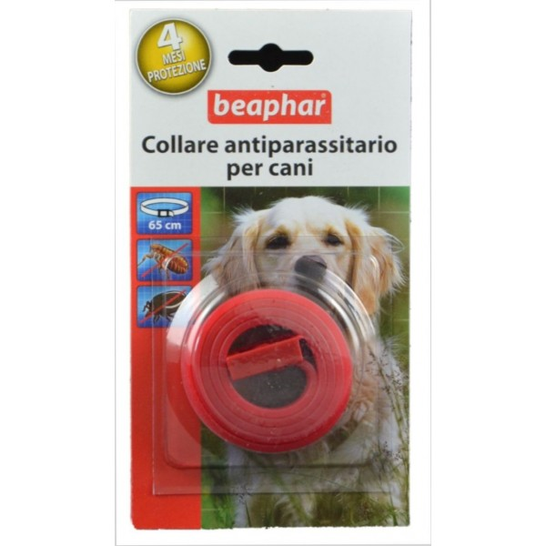 COLLARE ANTIPAR*ROSSO CANE65CM - FarmaLucia