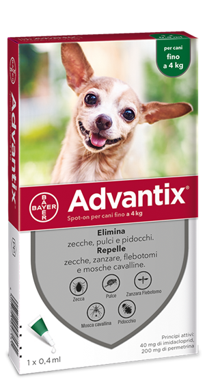ADVANTIX SPOT ON*1PIP 0-4KG - FarmaLucia