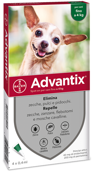 ADVANTIX SPOT ON*4PIP 0-4KG - FarmaLucia