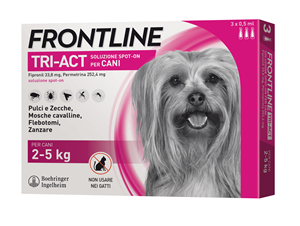 FRONTLINE TRI-ACT*3PIP 2-5KG - FarmaLucia