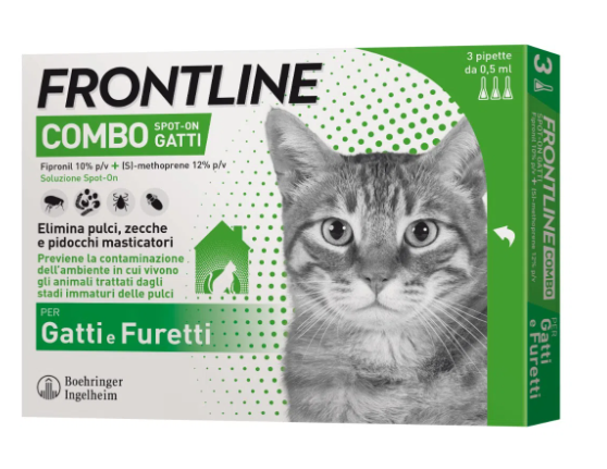 FRONTLINE COMBO*3PIP GATTI/FUR - FarmaLucia