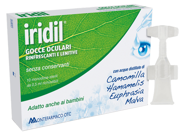 GOCCE OCULARI IRIDIL 10 AMPOLLE MONODOSE RICHIUDIBILI 0,5 ML - FarmaLucia