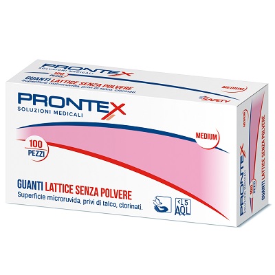 PRONTEX GUANTO IN LATTICE SENZA POLVERE GRANDE 100 PEZZI - FarmaLucia