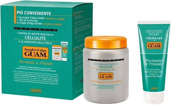 GUAM FANGHI D'ALGA CONFEZIONE CONVENIENZA FREDDA CON FANGHI D'ALGA GUAM 1 KG + CREMA GEL 250 ML FORMULA A FREDDO - FarmaLucia