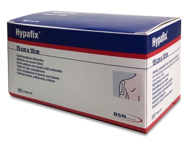 FASCIA AUTOADESIVA PER FISSAGGIO CATETERI E MEDICAZIONI HYPAFIX IN TESSUTO NON TESSUTO DI POLIESTERE ELASTICO ACRILICO SENZA RESINE E GOMME NATURALI 15X1000CM - FarmaLucia