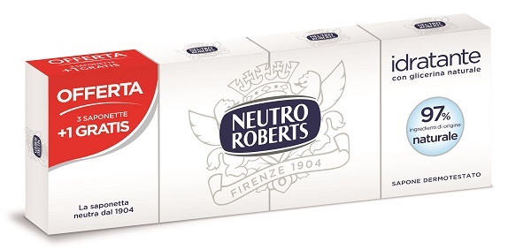 NEUTRO ROBERTS SAPONE SOLIDO 4 PEZZI 100 G - FarmaLucia