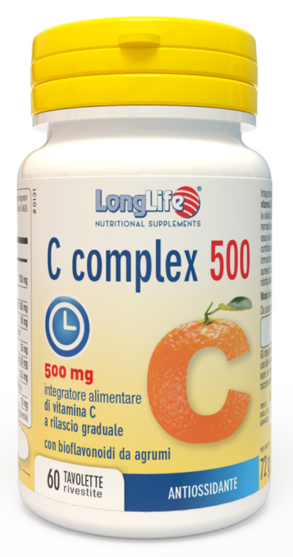 LONGLIFE C COMPLEX 500 TIME RELEASED 60 TAVOLETTE RIVESTITE - FarmaLucia