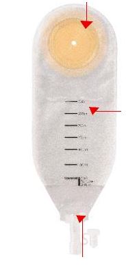 SACCA PER DRENAGGIO DELLE FERITE STERILE COLOPLAST CAPACITA' MIDI 300ML 10 PEZZI ARTICOLO 2215 - FarmaLucia