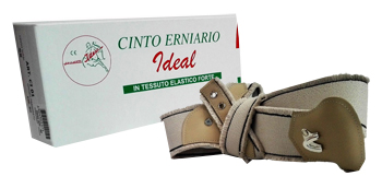 CINTO ERNIARIO IDEAL IN TESSUTO ELASTICO FORTE DESTRO GRIGIO FRANGIATO 105CM - FarmaLucia