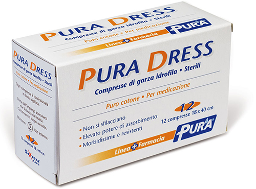 GARZA IDROFILA PURA DRESS 18X40CM 12 PEZZI - FarmaLucia