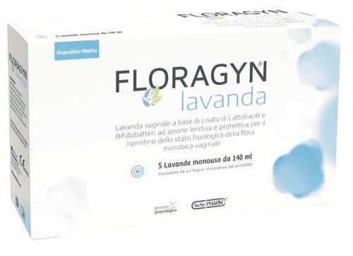 LAVANDA VAGINALE A BASE DI LATTOBACILLI LISATI FLORAGYN LAVANDA 140ML 5FLACONI - FarmaLucia