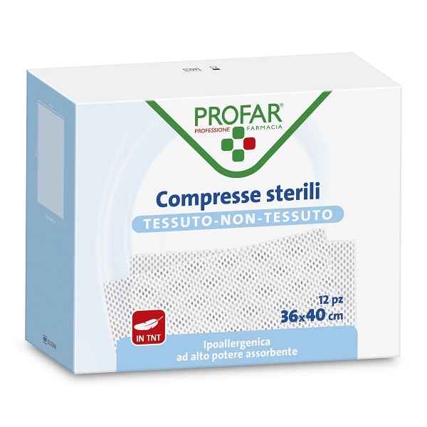 GARZA COMPRESSA TESSUTO NON TESSUTO 36X40 CM PROFAR - FarmaLucia