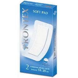 GARZA COMPRESSA PRONTEX SOFT PAD AUTOADESIVA 10X20CM 2 PEZZI - FarmaLucia