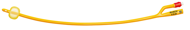 CATETERE FOLEY A MEDIA PERMANENZA  RUSCH GOLD PLUS A 2 VIE IN SILKOLATEX LATTICE-SILICONE PER ADULTO CH18 LUNGHEZZA 40 CM PUNTA CILINDRICA A 2 FORI PALLONCINO 30-50 ML 1 PEZZO - FarmaLucia
