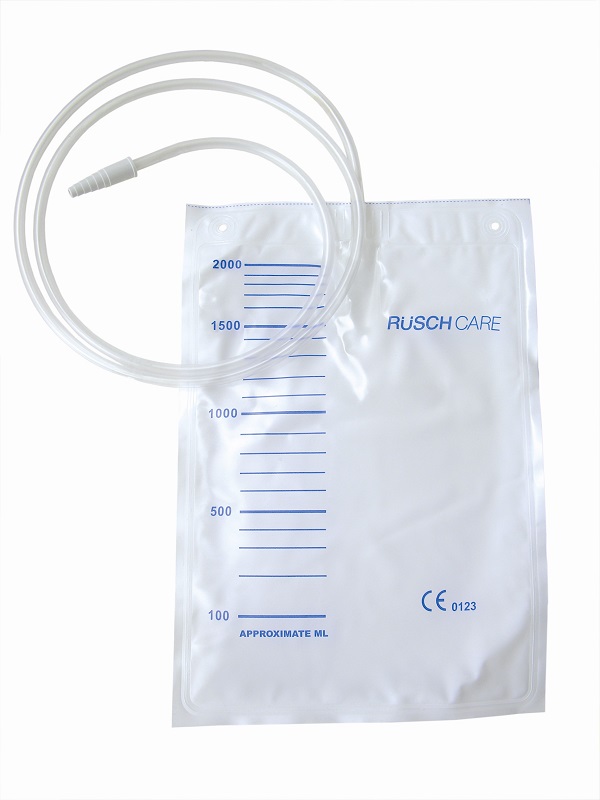 SACCA DI RACCOLTA URINA DA LETTO MONOUSO NON STERILE CAPACITA' 2000 ML CON TUBO DI RACCORDO LUNGHEZZA 90 CM DIAMETRO 5X7 MM VALVOLA DI NON RITORNO 1 GANCIO 30 PEZZI - FarmaLucia