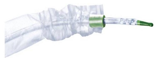 CATETERE VESCICALE IN PVC MONOUSO PER CATETERISMO INTERMITTENTE MOBILE LUBRIFICATO IN GEL CON CAPSULA DI GEL INTEGRATA LUNGHEZZA 40 CM PUNTA TIEMANN CH14 - FarmaLucia
