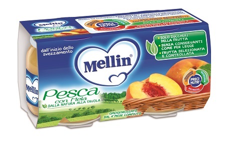 MELLIN OMOGENEIZZATO PESCA MELA 100 G 2 PEZZI - FarmaLucia