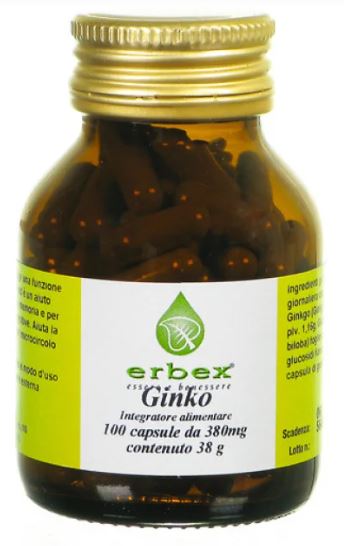 GINKGO BILOBA 100 CAPSULE 380 MG - FarmaLucia