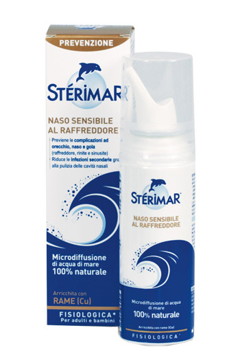 STERIMAR NASO SENSIBILE AL RAFFREDDORE ACQUA DI MARE SPRAY 100 ML - FarmaLucia