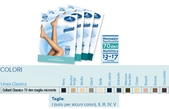 SAUBER COLLANT 70 DENARI MAGLIA MICRORETE NEUTRO BEIGE 4 LINEA CLASSICA - FarmaLucia