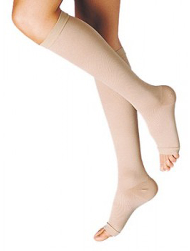 GAMBALETTO TERAPEUTICO DUALSAN A COMPRESSIONE DECRESCENTE KKL1 PUNTA APERTA BEIGE UNISEX 3 1 PAIO - FarmaLucia