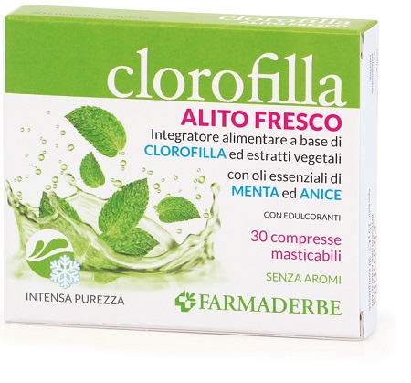 CLOROFILLA BREATH PURIFING 30 COMPRESSE MASTICABILI - FarmaLucia