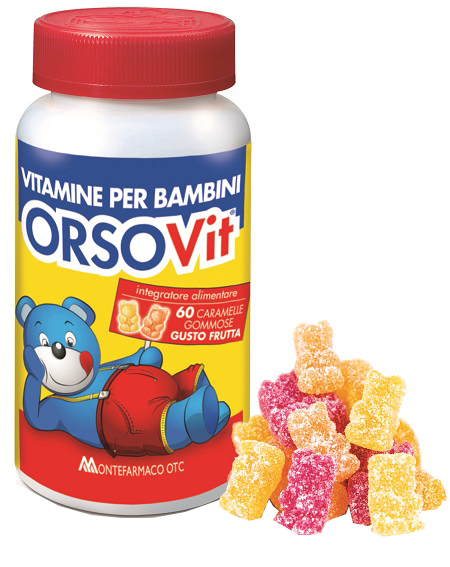 ORSOVIT CARAMELLE GOMMOSE VITAMINA BB SENZA GLUTINE 60 PEZZI - FarmaLucia