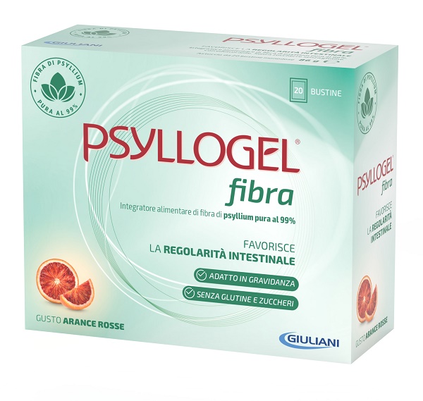 PSYLLOGEL FIBRA ARANCE ROSSE 20 BUSTINE - FarmaLucia