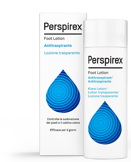 PERSPIREX FOOT LOTION ANTITRASPIRANTE LOZIONE TRASPARENTE SUDORAZIONE E CATTIVO ODORE PIEDI 100 ML - FarmaLucia