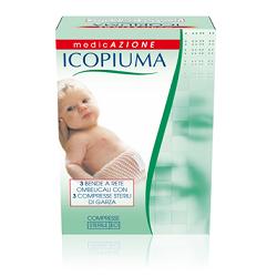 ICOPIUMA BENDA A COMPRESSIONE FISIOLOGICA RETE OMBELICALE CON GARZE STERILI 1 PEZZO - FarmaLucia