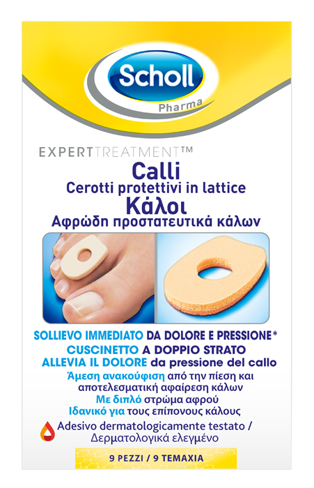 CEROTTO PROTETTIVO PER CALLI SCHOLL IN LATTICE 9 PEZZI - FarmaLucia