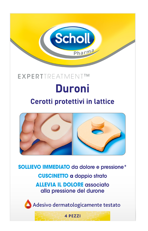 CEROTTO PROTETTIVO PER DURONI SCHOLL IN LATTICE 4 PEZZI - FarmaLucia