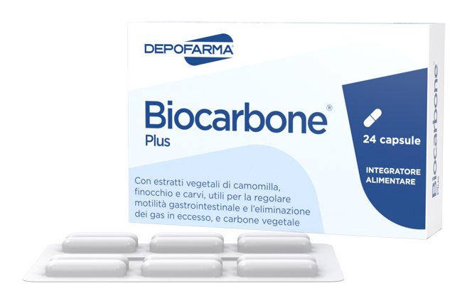 BIOCARBONE PLUS 24 CAPSULE - FarmaLucia