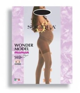 WONDER MODEL MAMAN 140 SHEER COLLANT GESTANTE NERO M - FarmaLucia
