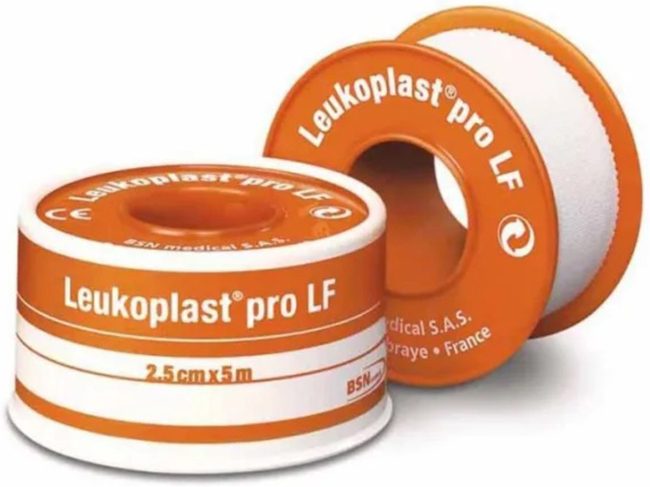 CEROTTO CHIRURGICO MEDICATO IN ROCCHETTO LEUKOPLAST PRO LF CON OSSIDO DI ZINCO 2,5X500 CM - FarmaLucia