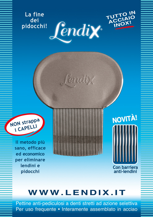 LENDIX PETTINE PREMIUM ANTIPIDOCCHI IN ACCIAIO - FarmaLucia