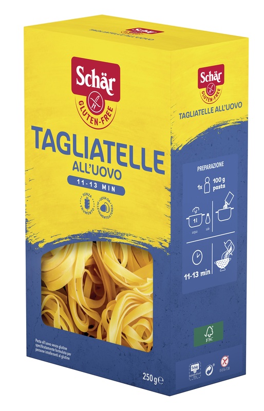 SCHAR TAGLIATELLE ALL'UOVO 250 G - FarmaLucia