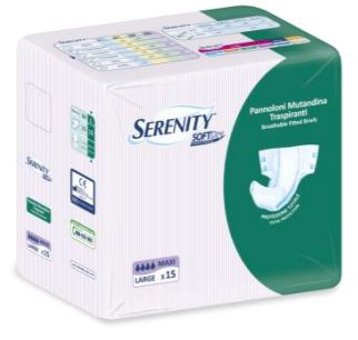 PANNOLONE PER INCONTINENZA A MUTANDINA SERENITY SOFTDRY MAXI LARGE 15 PEZZI - FarmaLucia