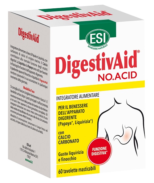 ESI DIGESTIVAID NO ACID 60 TAVOLETTE - FarmaLucia