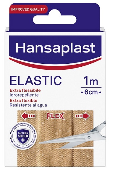 CEROTTO IN STRISCIA HANSAPLAST ELASTIC EXTRA FLESSIBILE 6 CM LUNGHEZZA 1 M 10 PEZZI - FarmaLucia