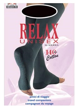 RELAX UNISEX 140 GAMBALETTO COTTON PUNTA APERTA NATUR 3 L - FarmaLucia