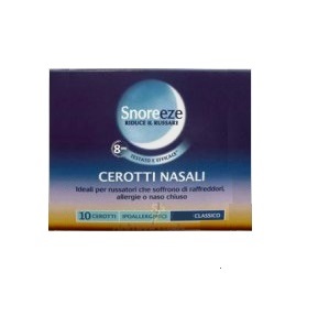 CEROTTO NASALE SNOREEZE GRANDE 10 PEZZI - FarmaLucia