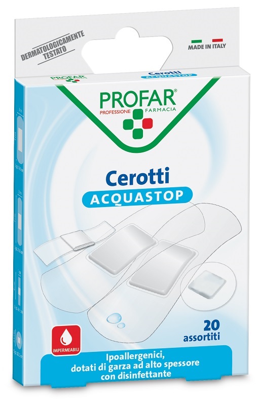 CEROTTO ACQUASTOP ASSORTITI PROFAR 20 PEZZI - FarmaLucia