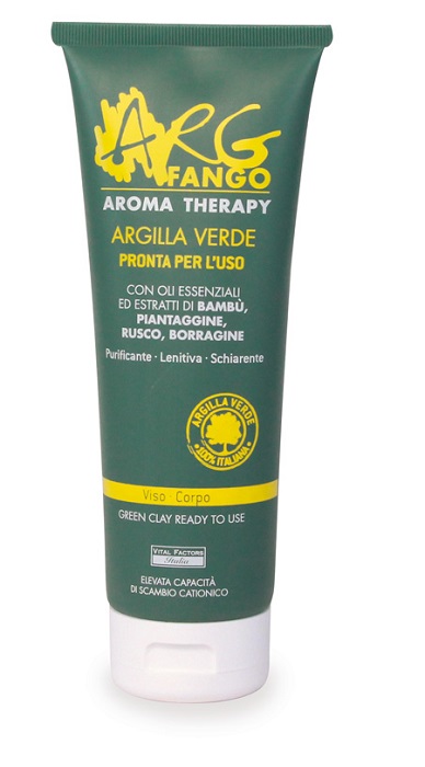 ARGFANGO AROMA THERAPY ARGILLA VERDE PRONTA PER L'USO PER VISO E CORPO 250 ML - FarmaLucia