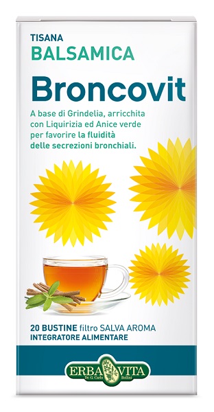 BRONCOVIT TISANA 20 BUSTINE 2G - FarmaLucia