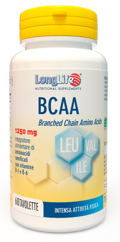 LONGLIFE BCAA 1250 MG 60 TAVOLETTE - FarmaLucia