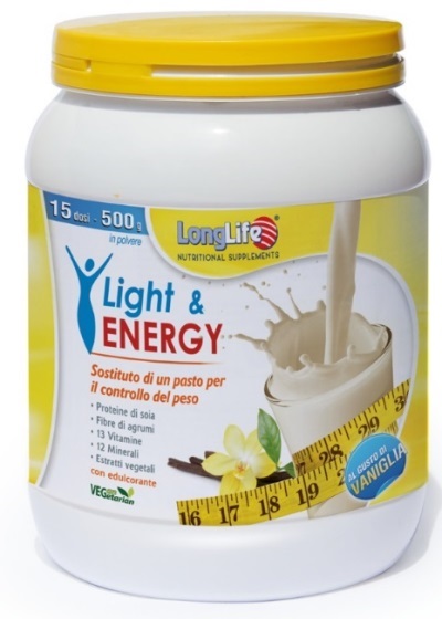LONGLIFE LIGHT & ENERGY VANIGLIA 500 G - FarmaLucia