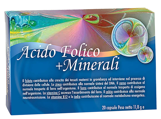 ACIDO FOLICO + MINERALI 20 CAPSULE - FarmaLucia