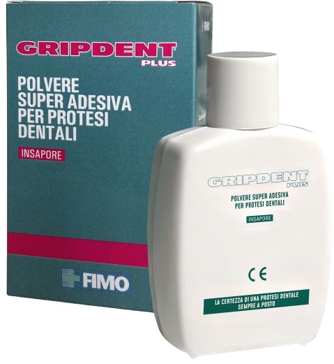 GRIPDENT PLUS POLVERE SUPER ADESIVA PER PROTESI DENTALI 40 G - FarmaLucia